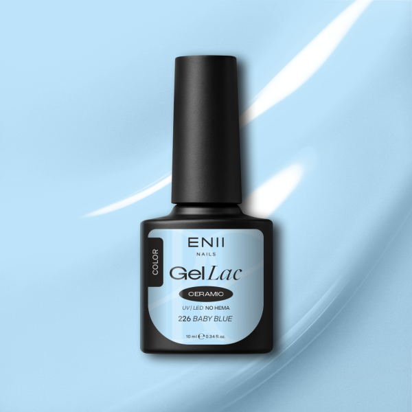 Gel lak Ceramic 226 Baby Blue - gelový lak bez HEMA, 10 ml