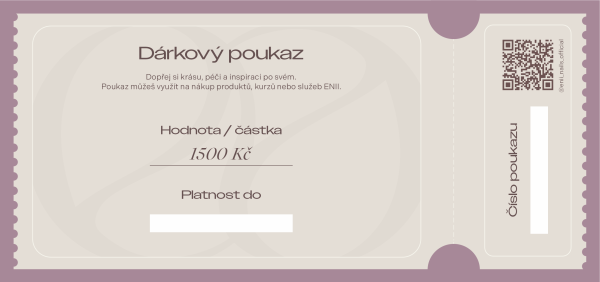 Dárkový e-poukaz v hodnotě 1500 Kč