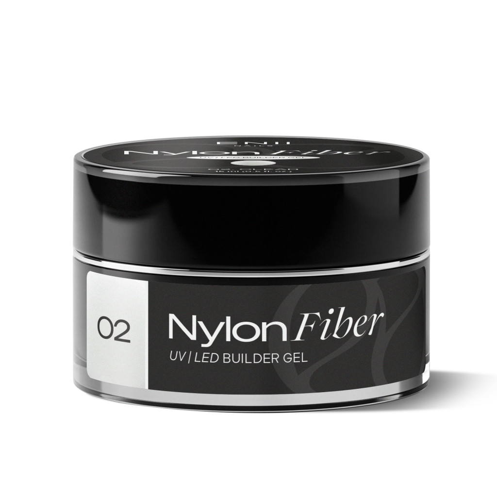 ENII Nylon Fiber Gel 02 Clear - stavební UV LED gel, 5 ml