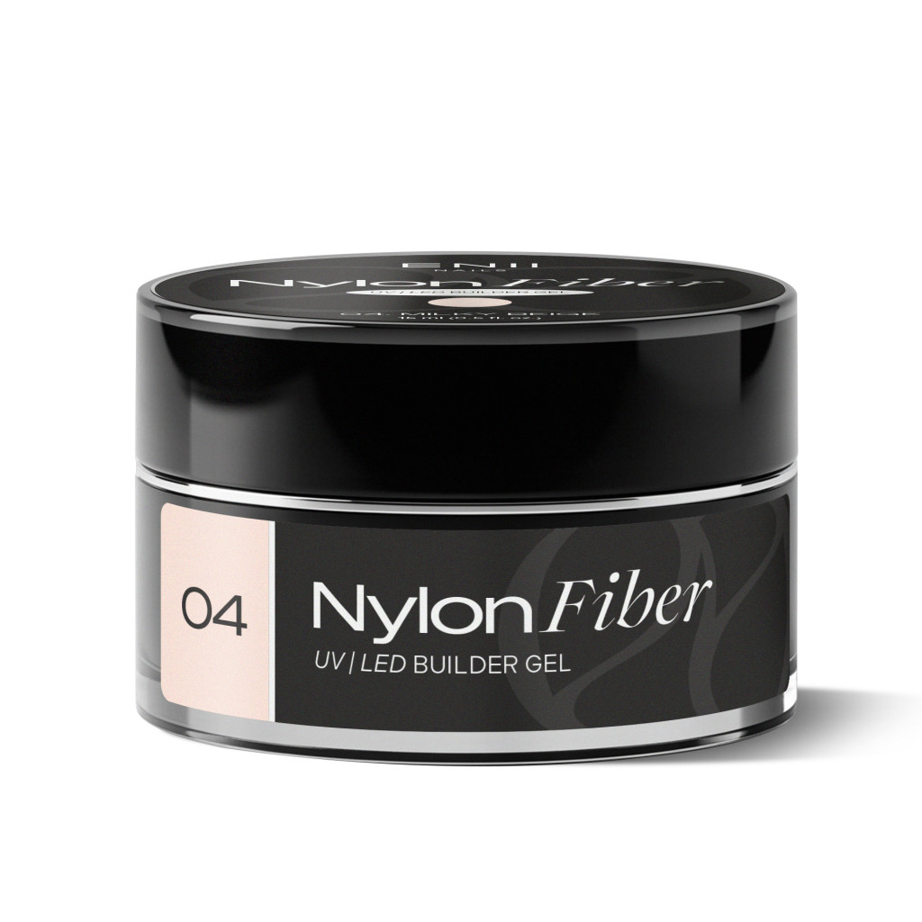 ENII Nylon Fiber Gel 04 Milky Beige - stavební UV LED gel, 5 ml