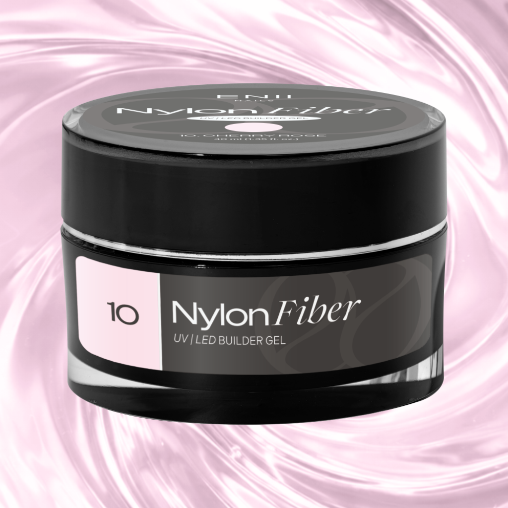 ENII Nylon Fiber Gel 10 Cherry Rose - stavební UV LED gel, 40 ml