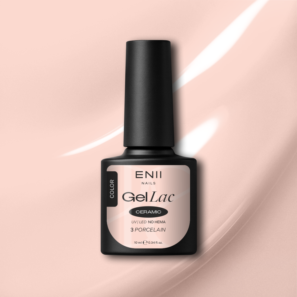 Gel lak Ceramic 03 Porcelain - gelový lak bez HEMA, 10 ml