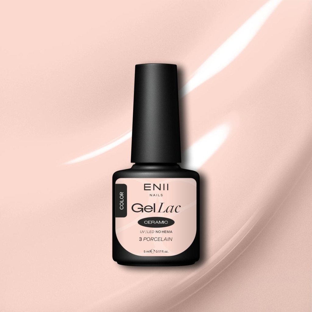 Gel lak Ceramic 03 Porcelain - gelový lak bez HEMA, 5 ml