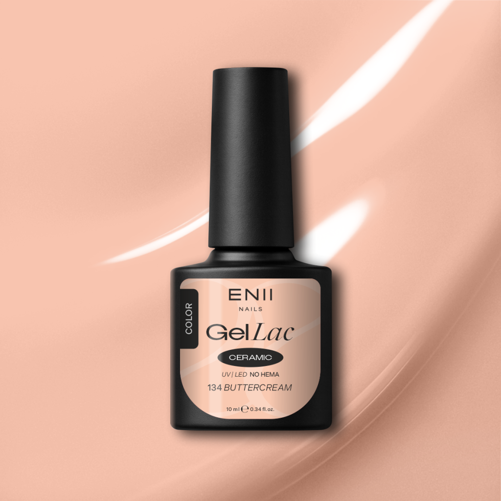 Gel lak Ceramic 134 Buttercream - gelový lak bez HEMA, 10 ml