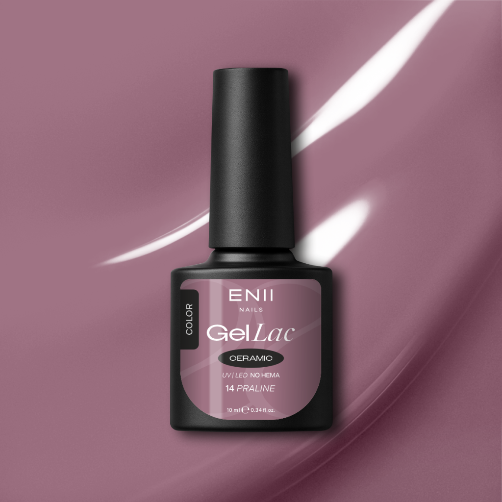 Gel lak Ceramic 14 Praline - gelový lak bez HEMA, 10 ml