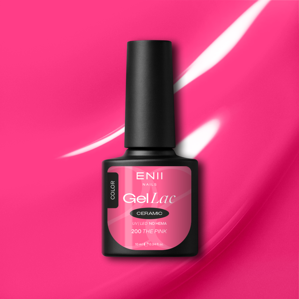 Gel lak Ceramic 200 The Pink - gelový lak bez HEMA, 10 ml