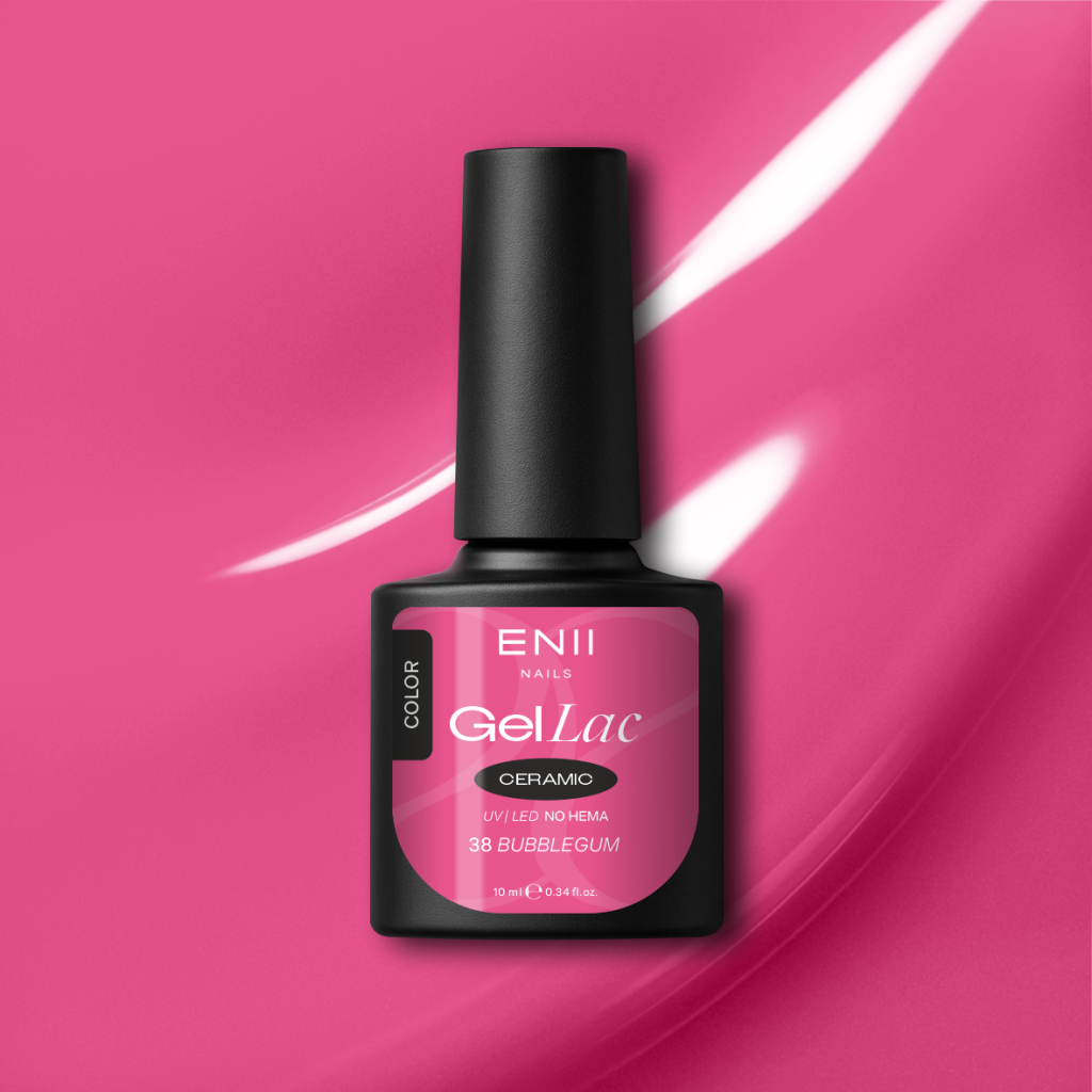 Gel lak Ceramic 38 Bubblegum - gelový lak bez HEMA, 10 ml