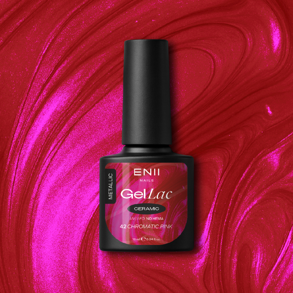 Gel lak Ceramic 42 Chromatic Pink - gelový lak bez HEMA, 10 ml