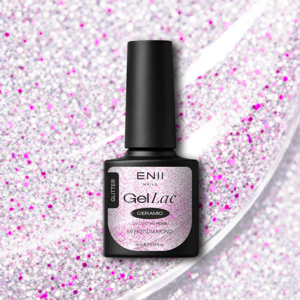 Gel lak Ceramic 69 Hot Diamond - gelový lak bez HEMA, 10 ml