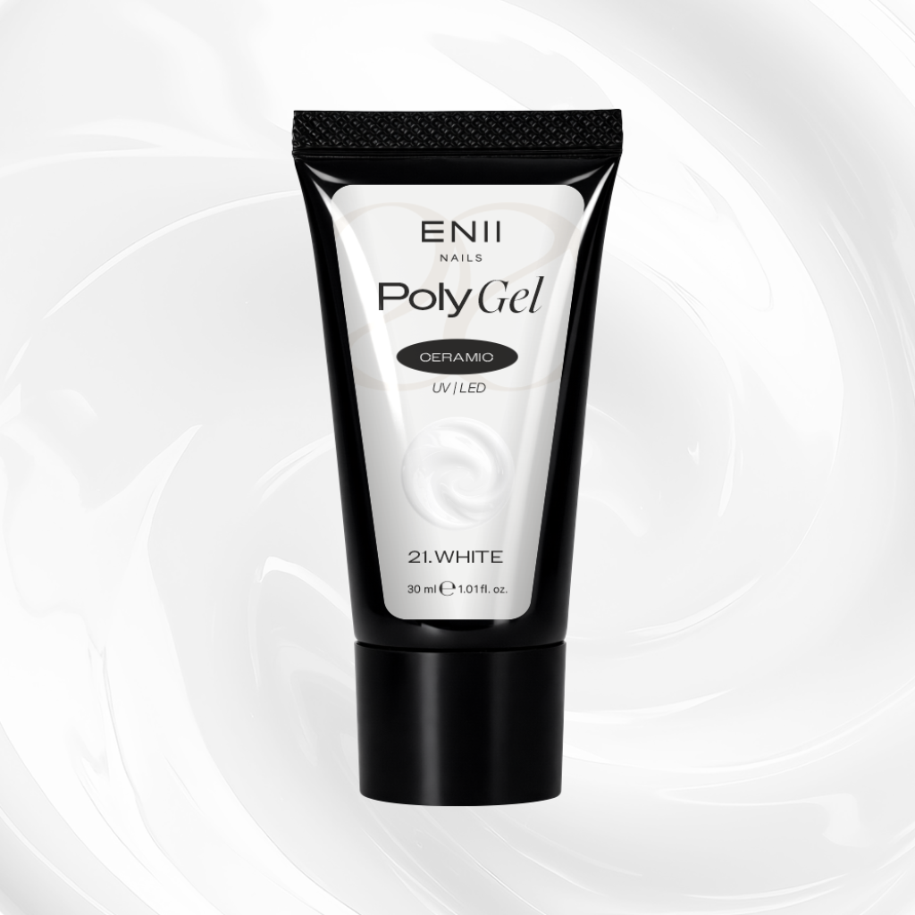 Polygel Ceramic 21 White - polygel v tubě, 30 ml