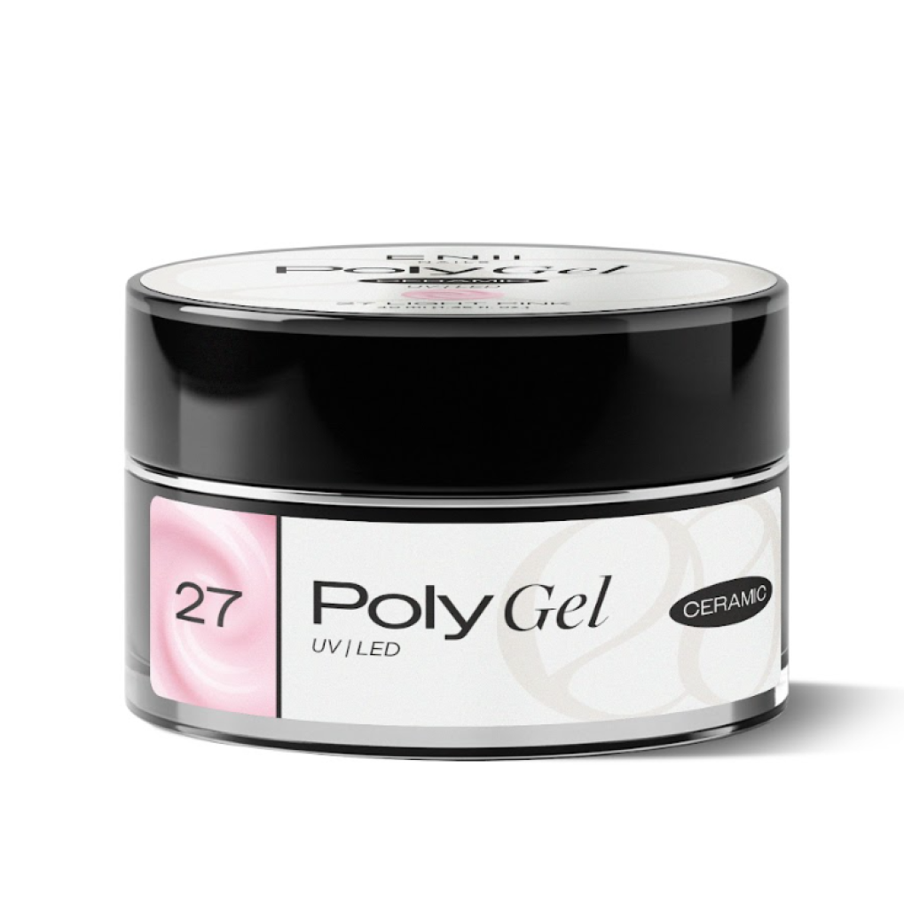 Polygel Ceramic 27 Light Pink - polygel v kelímku, 40 ml