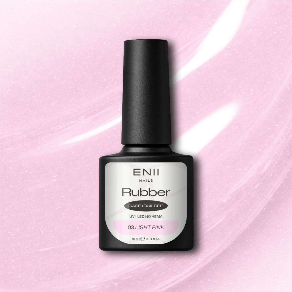 RUBBER Base Light Pink 03 NO HEMA and NO TPO 10 ml