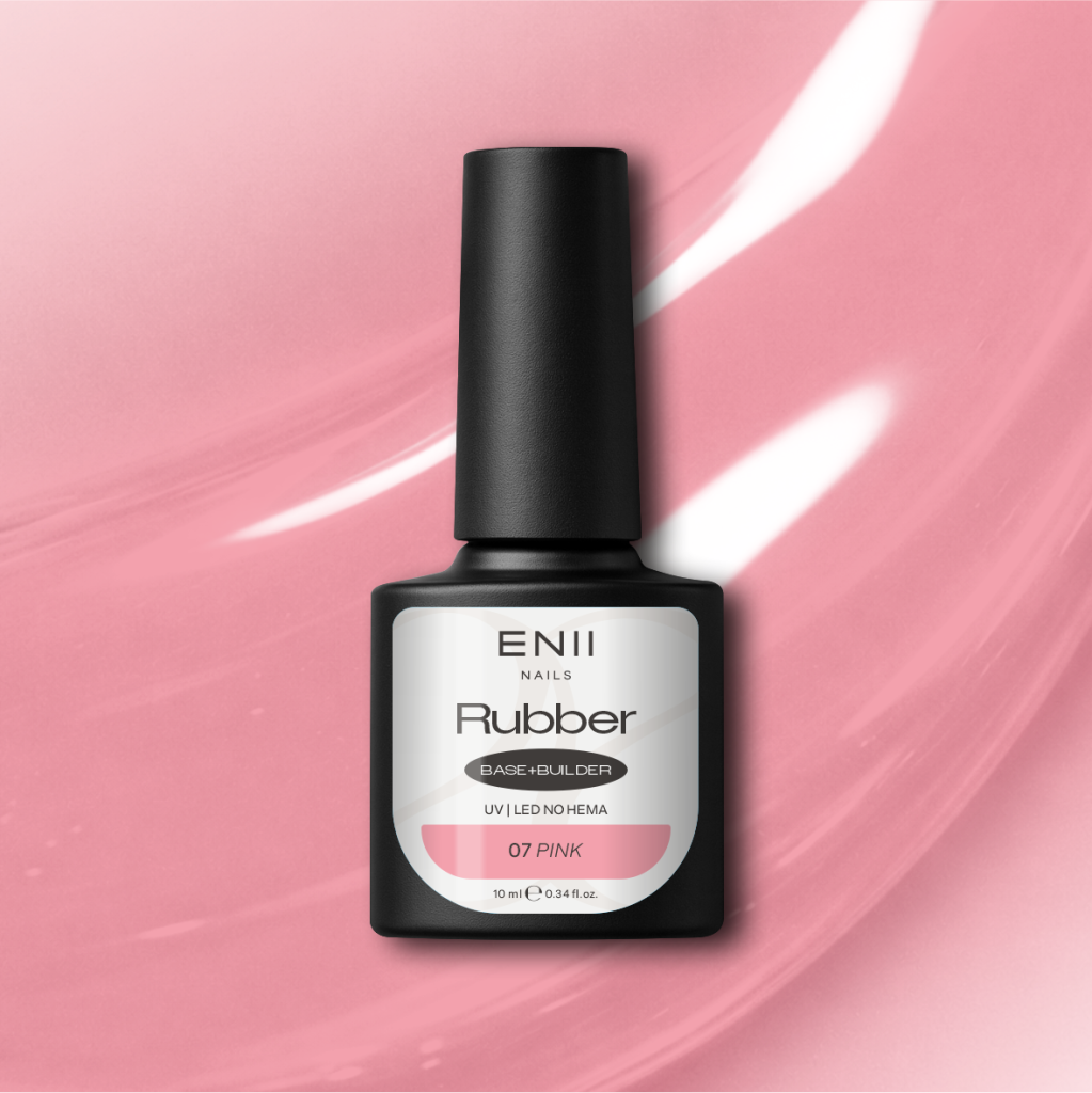 RUBBER Base Pink 07 NO HEMA and NO TPO 10 ml